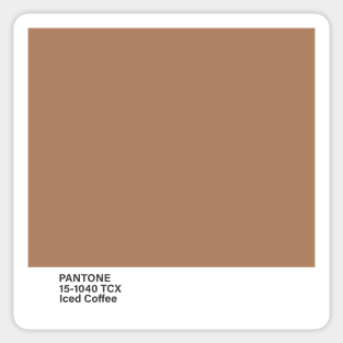 pantone 15-1040 TCX Iced Coffee Sticker